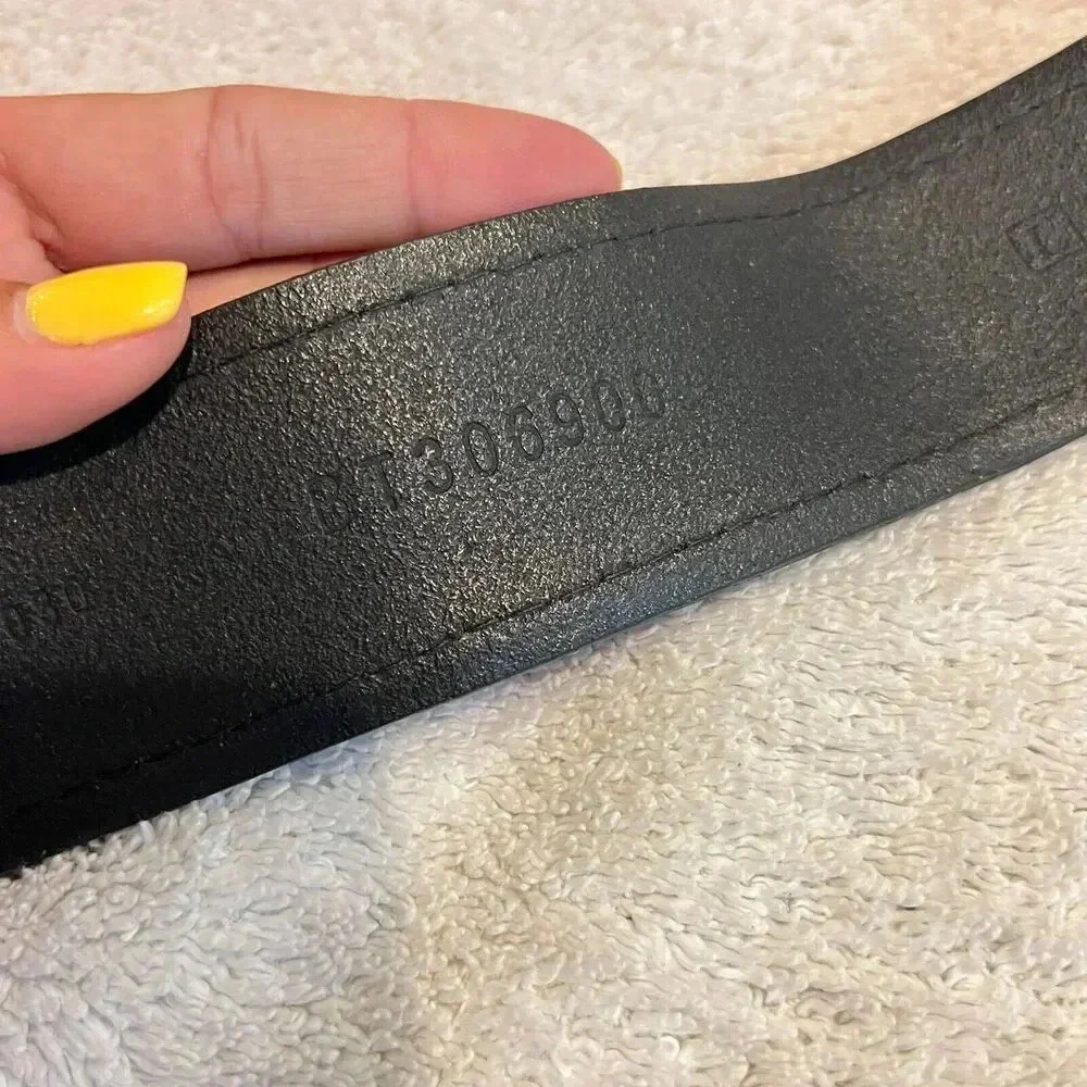 Fossil Womens Black Genuine Leather Belt 2